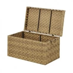 Coffres et malles Soldes -Coffres et malles Soldes malle de jardin en fibre synthetique imitation rotin 1000 5 12 220223 2