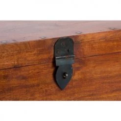 Wadiga Coffres Et Malles Malle De Rangement En Bois Massif Acacia 60x30x30cm -Coffres et malles Soldes malle de rangement en bois massif acacia 60x30x30cm 2