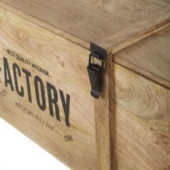 Maisons Du Monde Coffres Et Malles Malle En Bois De Manguier Et Métal Noir -Coffres et malles Soldes malle en bois de manguier et metal noir 1000 3 21 222856 3