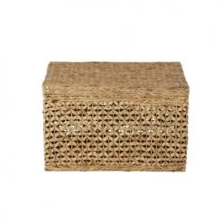 Maisons Du Monde Coffres Et Malles Malle En Jacynthe D'eau Tressée Et Métal