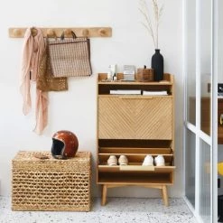 Maisons Du Monde Coffres Et Malles Malle En Jacynthe D'eau Tressée Et Métal -Coffres et malles Soldes malle en jacynthe d eau tressee et metal 1000 14 16 210797 4