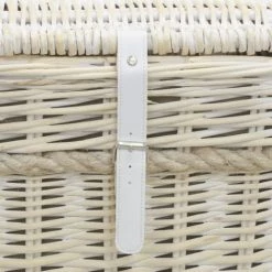 Aubry Gaspard Coffres Et Malles Malles Carrées En Osier Blanchi (lot De 3) -Coffres et malles Soldes malles carrees en osier blanchi lot de 3 3