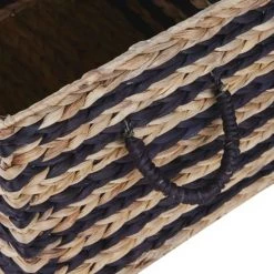 Maisons Du Monde Coffres Et Malles Malles En Jacinthe D'eau Marron Et Noire (x2) -Coffres et malles Soldes malles en jacinthe d eau marron et noire x2 1000 8 34 220532 3