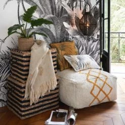 Maisons Du Monde Coffres Et Malles Malles En Jacinthe D'eau Marron Et Noire (x2) -Coffres et malles Soldes malles en jacinthe d eau marron et noire x2 1000 8 34 220532 4