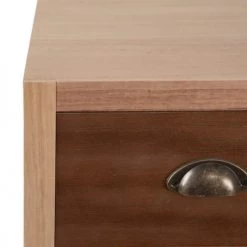 Altobuy Commodes Et Cabinets Meuble 11 Tiroirs Bois Massif Et Façade Rotin -Coffres et malles Soldes meuble 11 tiroirs bois massif et facade rotin 4