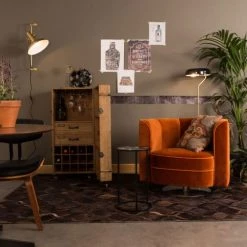 Dutchbone Commodes Et Cabinets Meuble Bar à Vin Vintage Naturel -Coffres et malles Soldes meuble bar a vin vintage naturel 2