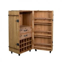 Dutchbone Commodes Et Cabinets Meuble Bar à Vin Vintage Naturel