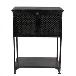 Dutchbone Commodes Et Cabinets Mini-bar En Métal Noir Patiné