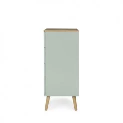 Tenzo Commodes Et Cabinets Petit Meuble De Rangement En Bois 4 Tiroirs H98cm Vert D'eau -Coffres et malles Soldes petit meuble de rangement en bois 4 tiroirs h98cm vert d eau 2