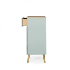 Tenzo Commodes Et Cabinets Petit Meuble De Rangement En Bois 4 Tiroirs H98cm Vert D'eau -Coffres et malles Soldes petit meuble de rangement en bois 4 tiroirs h98cm vert d eau 5