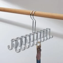 IDesign Aménagements De Placard Et De Dressing Porte Cravate En Métal Pour Dressing - Argent -Coffres et malles Soldes porte cravate en metal pour dressing argent 2