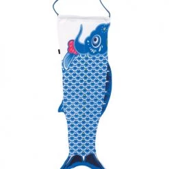 DOIY Aménagements De Placard Et De Dressing Sac à Linge De Voyage Poisson Bleu En Coton