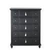 Maisons Du Monde Chiffonniers Semainier 5 Tiroirs Noir -Coffres et malles Soldes semainier 5 tiroirs noir 1000 5 36 187447 1