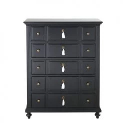 Maisons Du Monde Chiffonniers Semainier 5 Tiroirs Noir