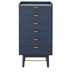 Maisons Du Monde Chiffonniers Semainier 6 Tiroirs Bleu Foncé