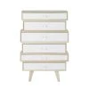 Maisons Du Monde Chiffonniers Semainier Style Scandinave 6 Tiroirs En Paulownia Blanc