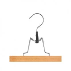 Five Simply Smart Aménagements De Placard Et De Dressing Set De 3 Cintres à Pince Classique En Bois -Coffres et malles Soldes set de 3 cintres a pince classique en bois 2