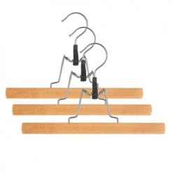 Five Simply Smart Aménagements De Placard Et De Dressing Set De 3 Cintres à Pince Classique En Bois