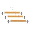 Five Simply Smart Aménagements De Placard Et De Dressing Set De 3 Cintres à Pinces Classique Bois Et Métal -Coffres et malles Soldes set de 3 cintres a pinces classique bois et metal