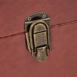 LolaHome Coffres Et Malles Set De 3 Malles En Similicuir Marron 56x38x35cm -Coffres et malles Soldes set de 3 malles en similicuir marron 56x38x35cm 3