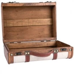 Maisons Du Monde Coffres Et Malles Valise Blanche Et Marron -Coffres et malles Soldes valise blanche et marron 1000 1 26 206092 2